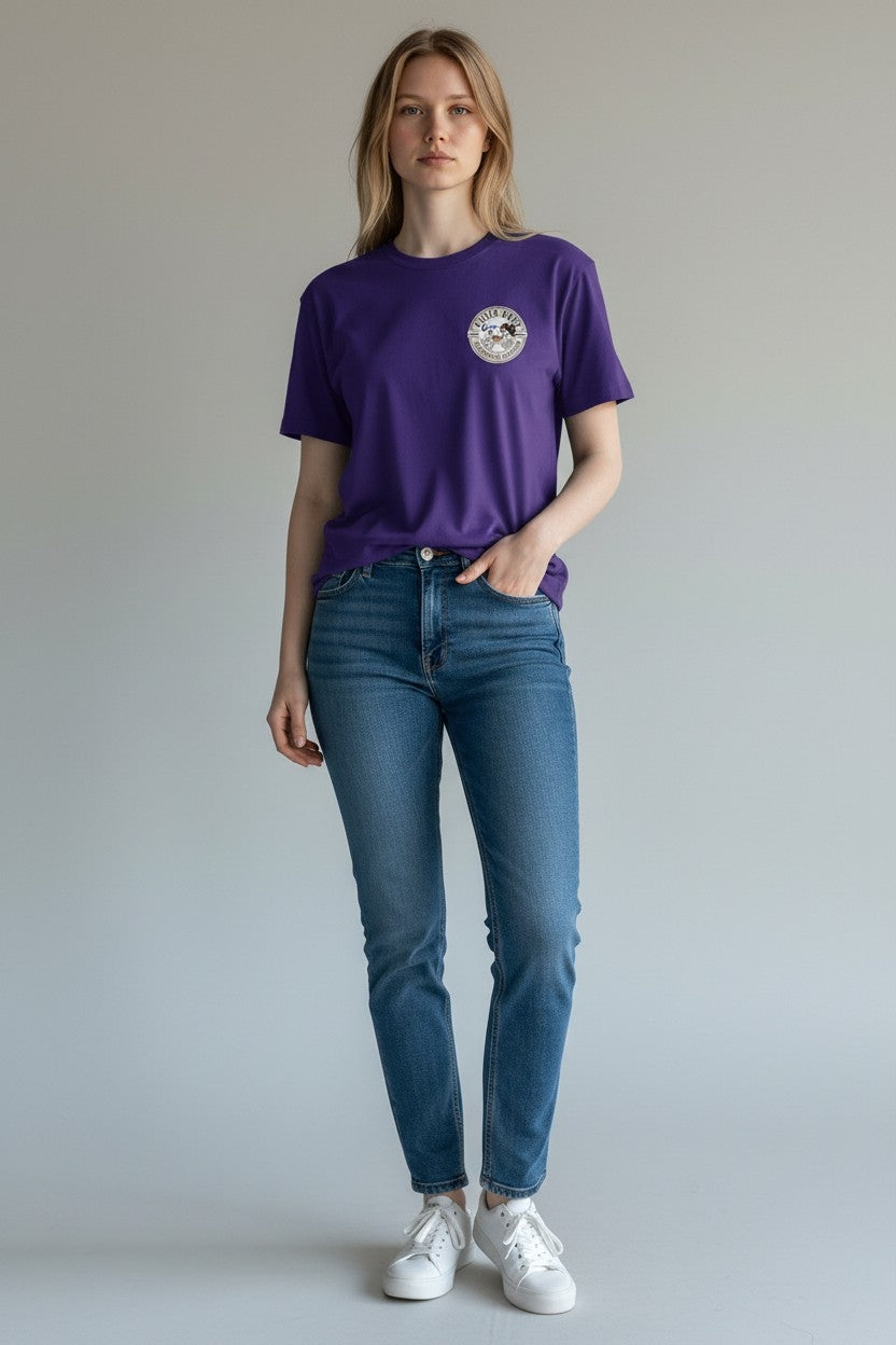 Killer Dogs Short Sleeve Purple LOGO T-Shirt