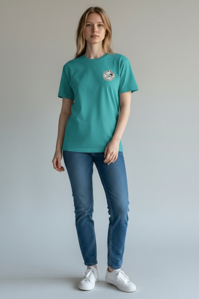 Killer Dogs Short Sleeve Turquoise LOGO T-Shirt
