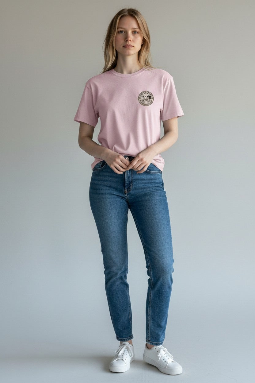 Killer Dogs Short Sleeve LT Pink LOGO T-Shirt