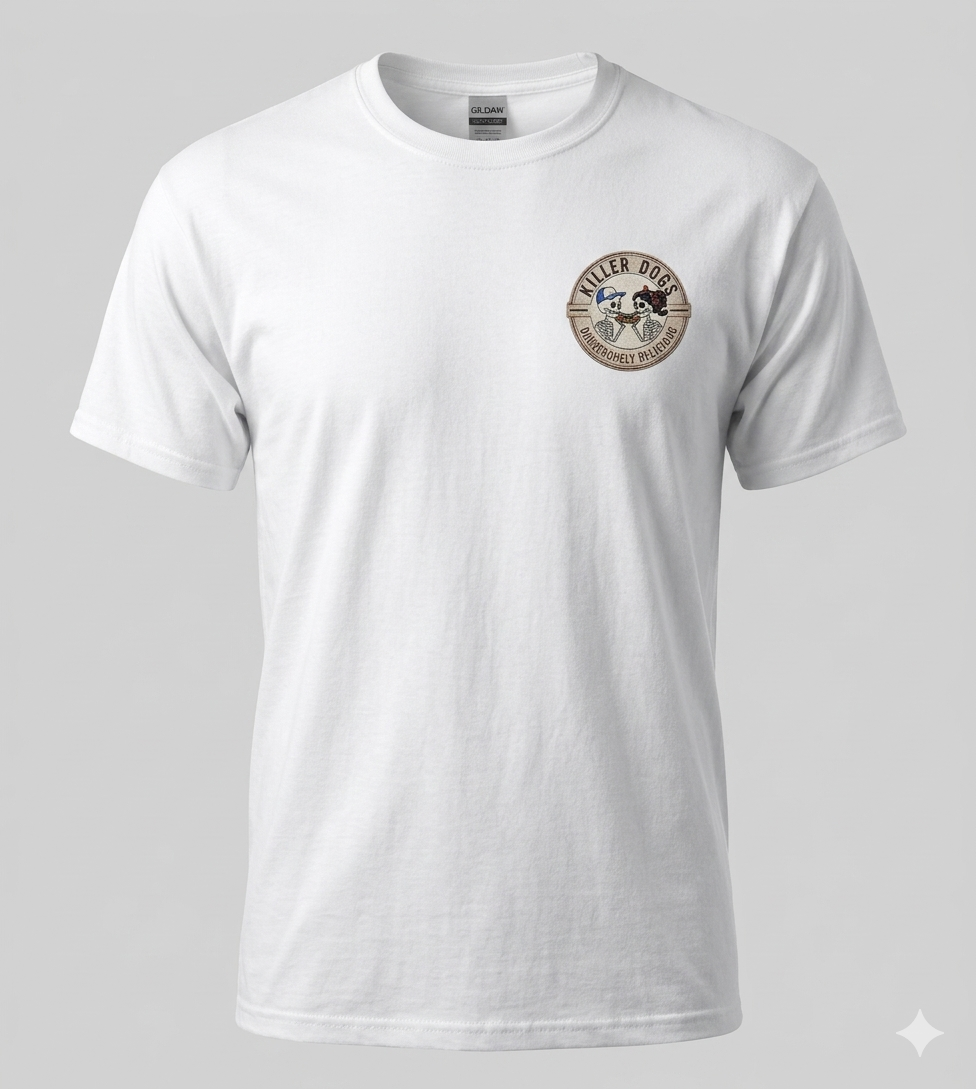 Killer Dogs Short Sleeve white LOGO T-Shirt (Copy)